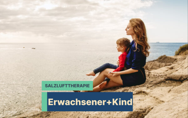 Gutschein für Salzlufttherapie für 1 Erwachsener + KIND